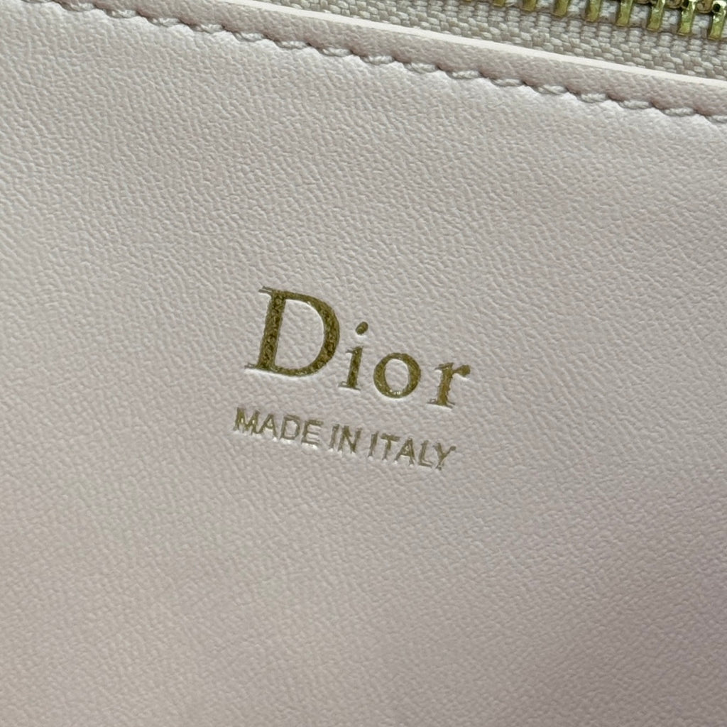 Dior 2026 Spring/Summer Bow Handbag — Blush Pink with Gold Hardware