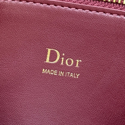 Dior 2026 Spring/Summer Bow Handbag — Burgundy with Gold Hardware