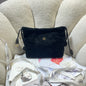 Chanel 25 Small Hobo Bag Black Suede & Gold