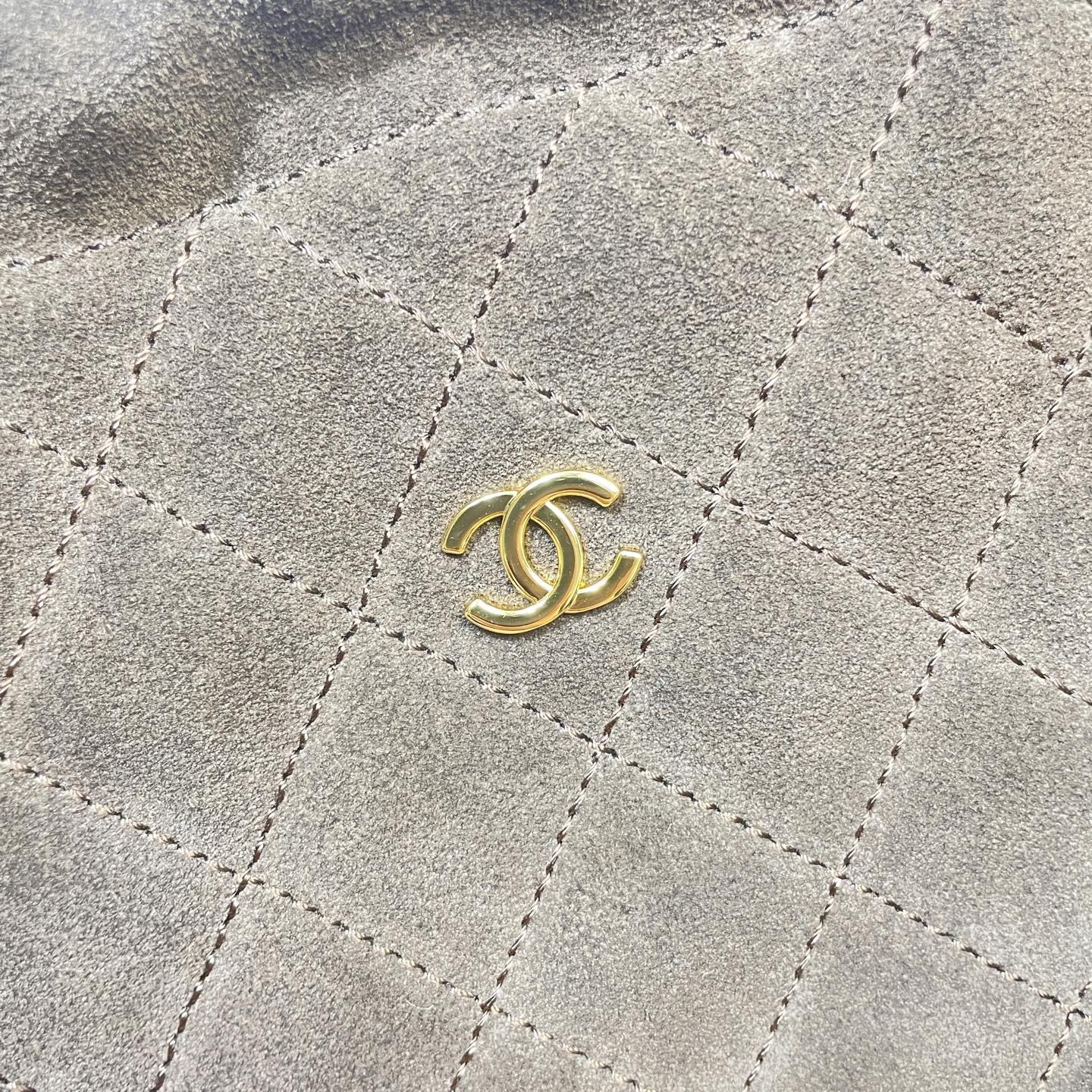 Chanel 25 Small Hobo Bag Dark Brown Suede & Gold