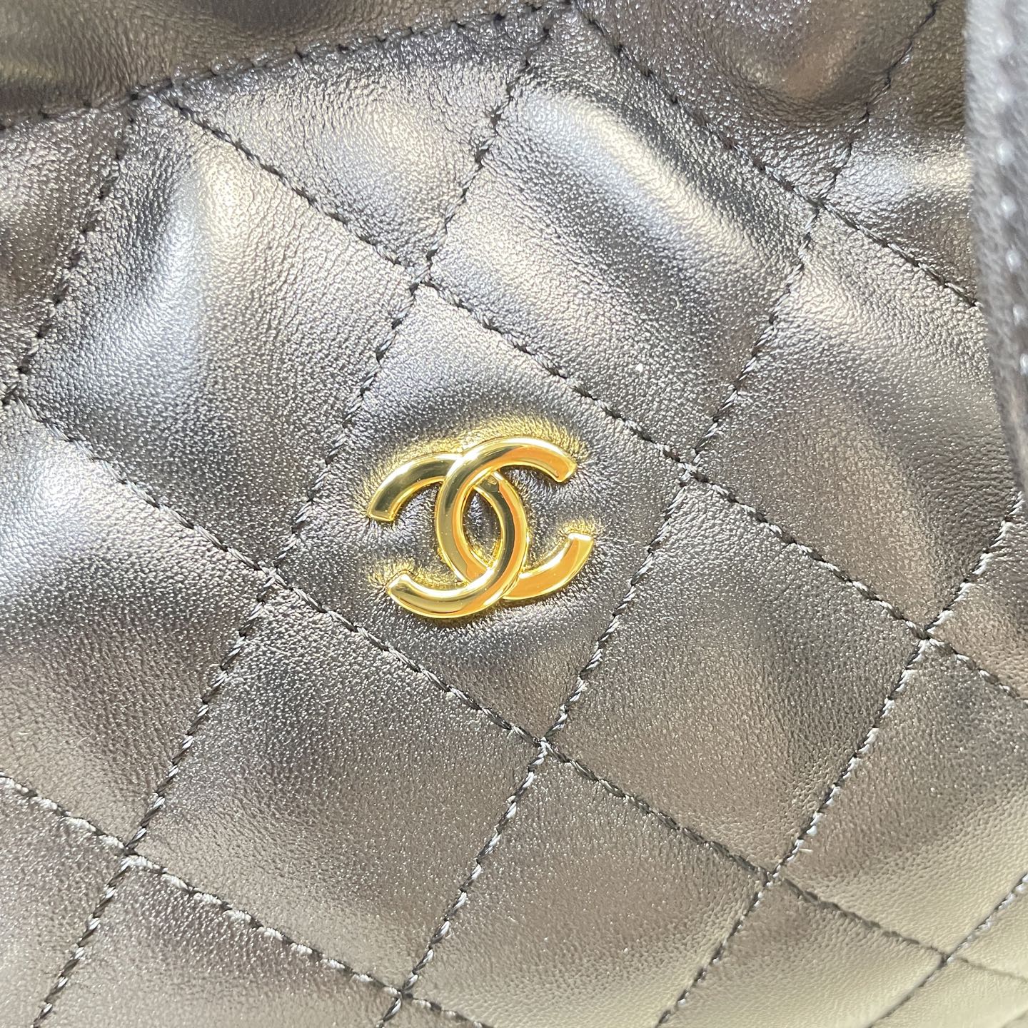Chanel 25 Small Hobo Bag Black Lambskin & Gold