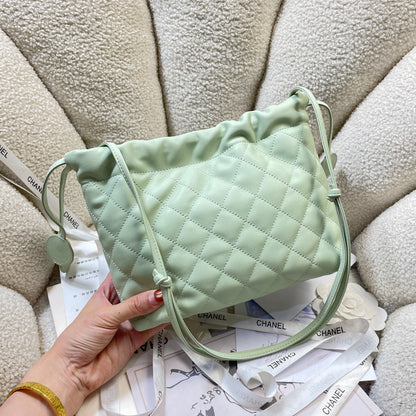 Chanel 25 Small Hobo Bag Mint Green Lambskin & Gold