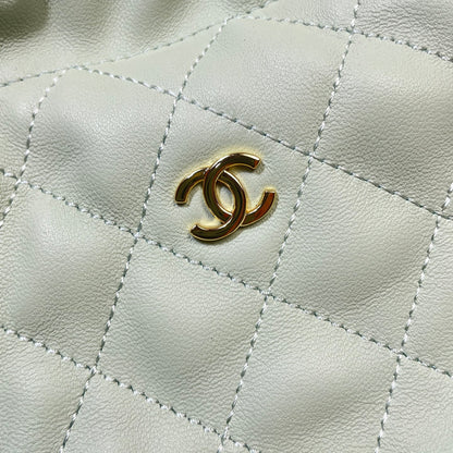 Chanel 25 Small Hobo Bag Mint Green Lambskin & Gold