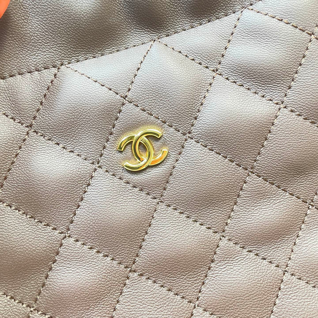 Chanel 25 Small Hobo Bag Dark Brown Lambskin & Gold