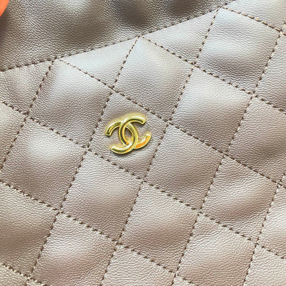 Chanel 25 Small Hobo Bag Dark Brown Lambskin & Gold