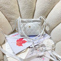 Chanel 25 Mini Hobo Bag White Lambskin & Gold