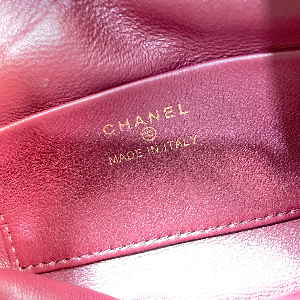 Chanel 25 Mini Hobo Bag White Lambskin & Gold