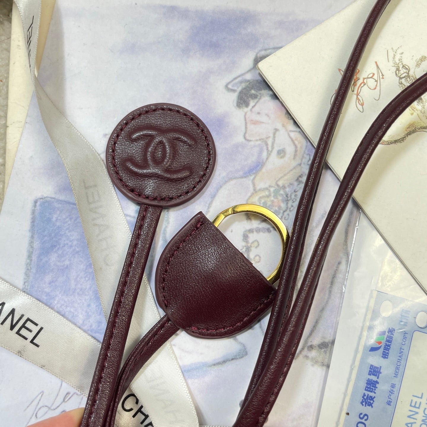 Chanel 25 Mini Hobo Bag Dark Burgundy Lambskin & Gold