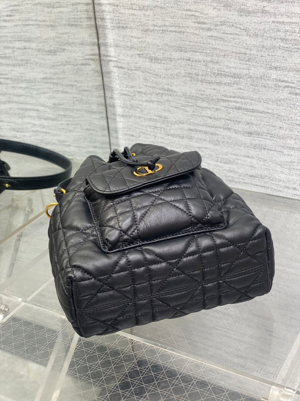 Dior Caro Bucket Bag Cannage Lambskin & Gold — New | 3 Colors Available