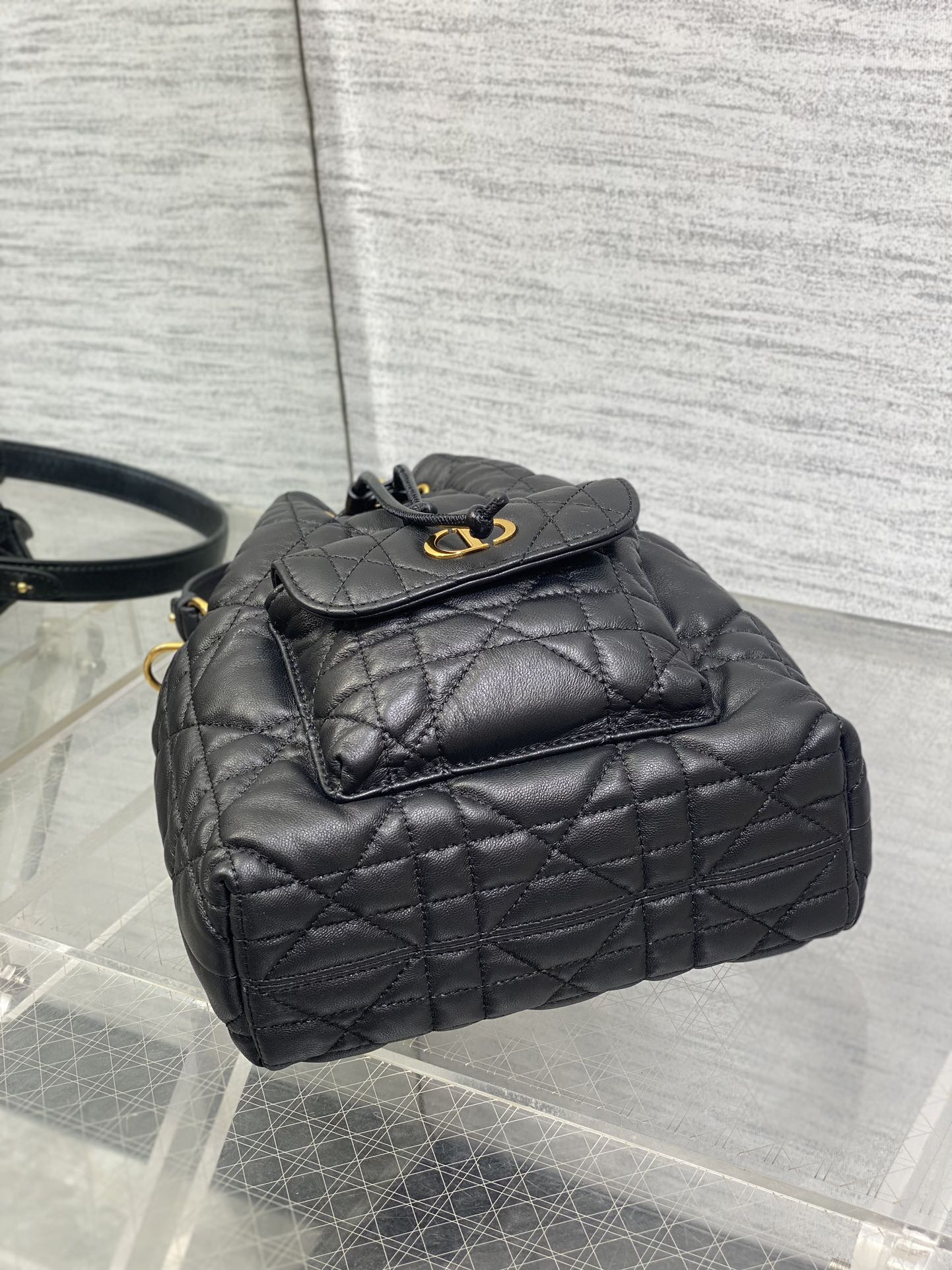 Dior Caro Bucket Bag Cannage Lambskin & Gold — New | 3 Colors Available