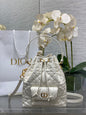 Dior Caro Bucket Bag Cannage Lambskin & Gold — New | 3 Colors Available