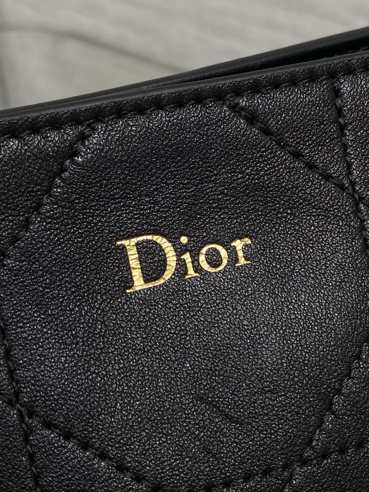 Dior 2026 Trianon Hobo Chain Bag Black Cannage Lambskin & Gold — New