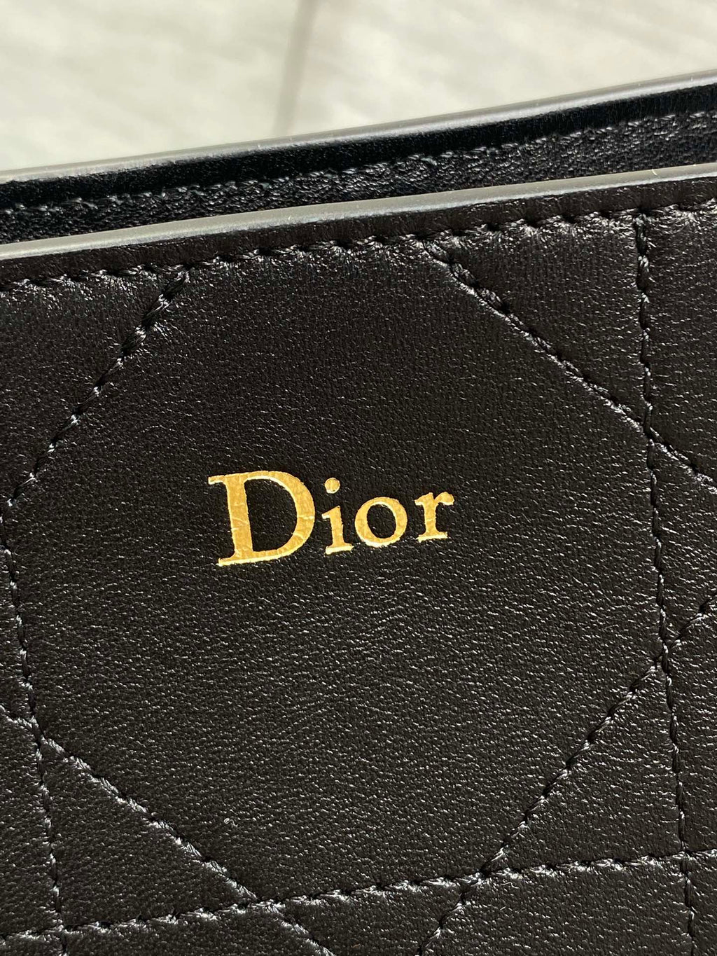 Dior 2026 Trianon Hobo Chain Bag Black Cannage Lambskin & Gold Large — New