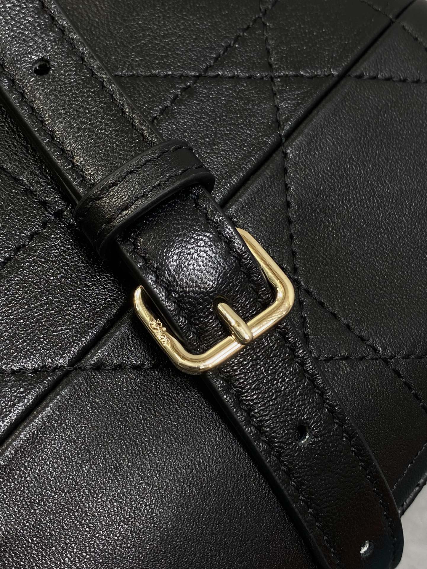 Dior 2026 Trianon Hobo Chain Bag Black Cannage Lambskin & Gold Large — New