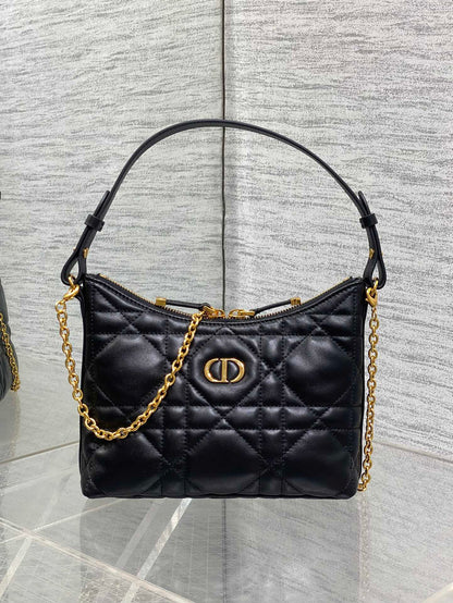 Dior Miss Dior Hobo Bag Black Cannage Lambskin & Gold — AW Collection