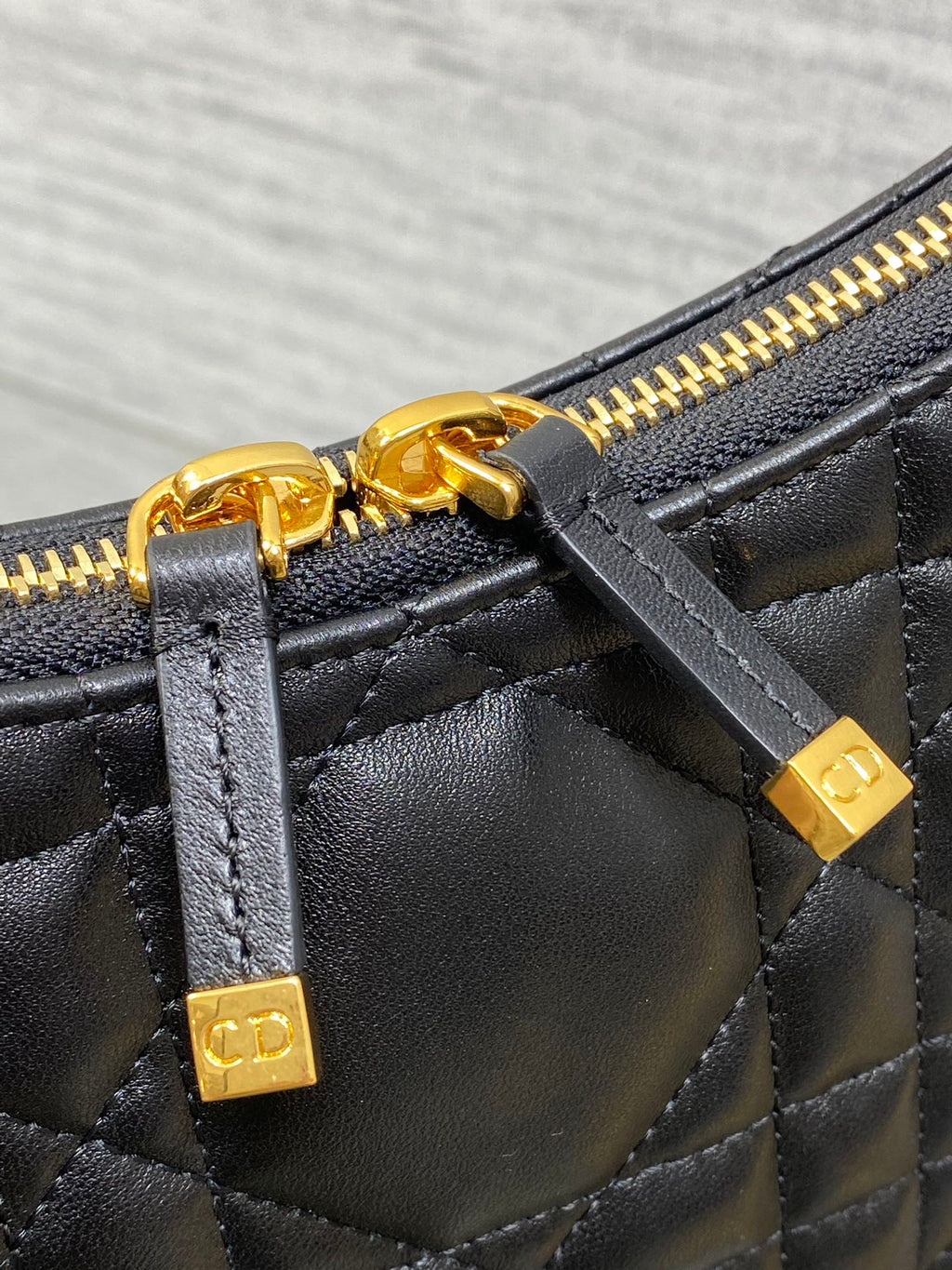 Dior Miss Dior Hobo Bag Black Cannage Lambskin & Gold — AW Collection