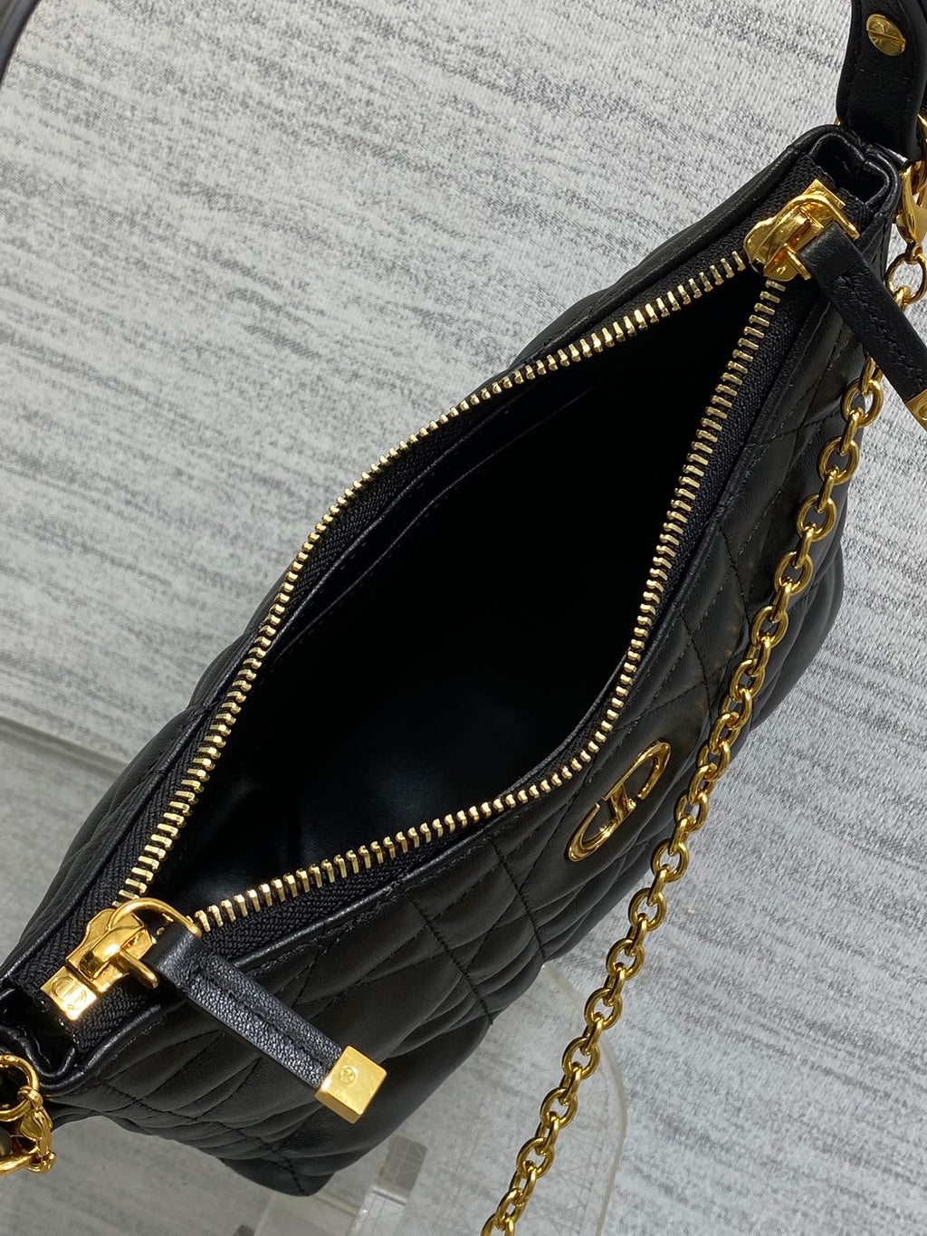 Dior Miss Dior Hobo Bag Black Cannage Lambskin & Gold — AW Collection