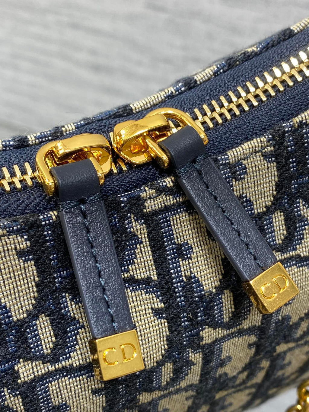 Dior Miss Dior Hobo Bag Blue Oblique Jacquard & Gold — AW Collection