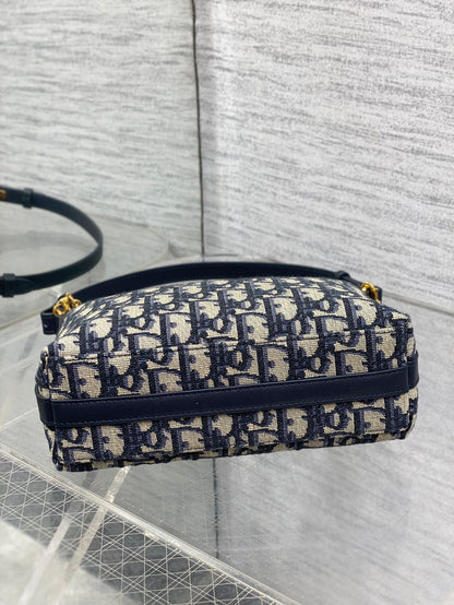Dior Miss Dior Hobo Bag Blue Oblique Jacquard & Gold — AW Collection