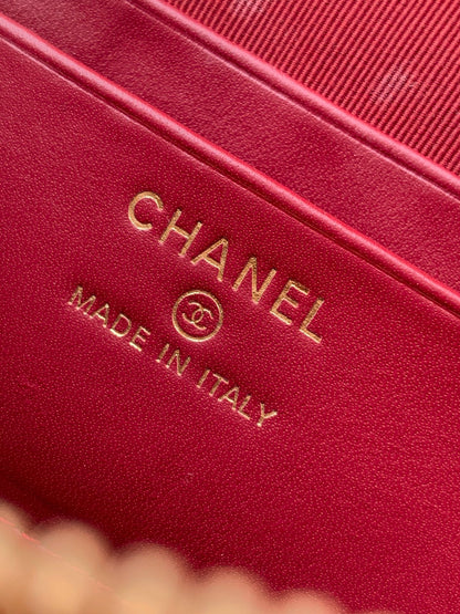 Chanel 26P Lunchbox Vanity Bag — Olive Green Caviar Leather with Antique Gold Hardware