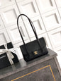 Chanel 26C Small Kelly Shopping Tote — Black Caviar Leather with Gold Hardware