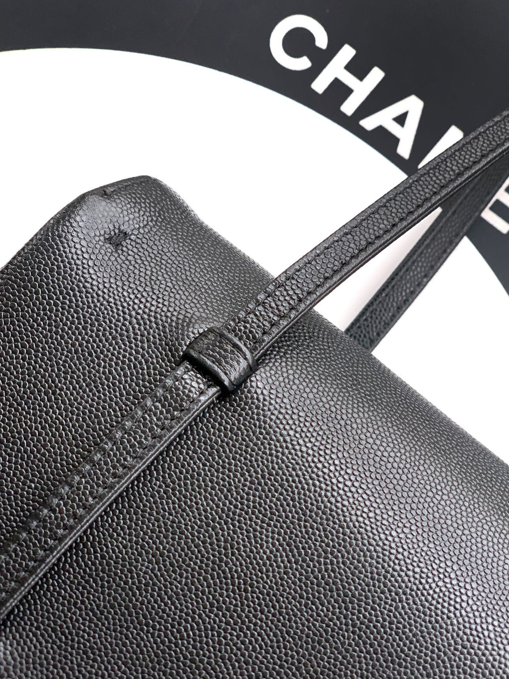 Chanel 26C Small Kelly Shopping Tote — Black Caviar Leather with Gold Hardware