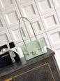 Chanel 26C Small Kelly Shopping Tote — Mint Grey Green Caviar Leather with Gold Hardware