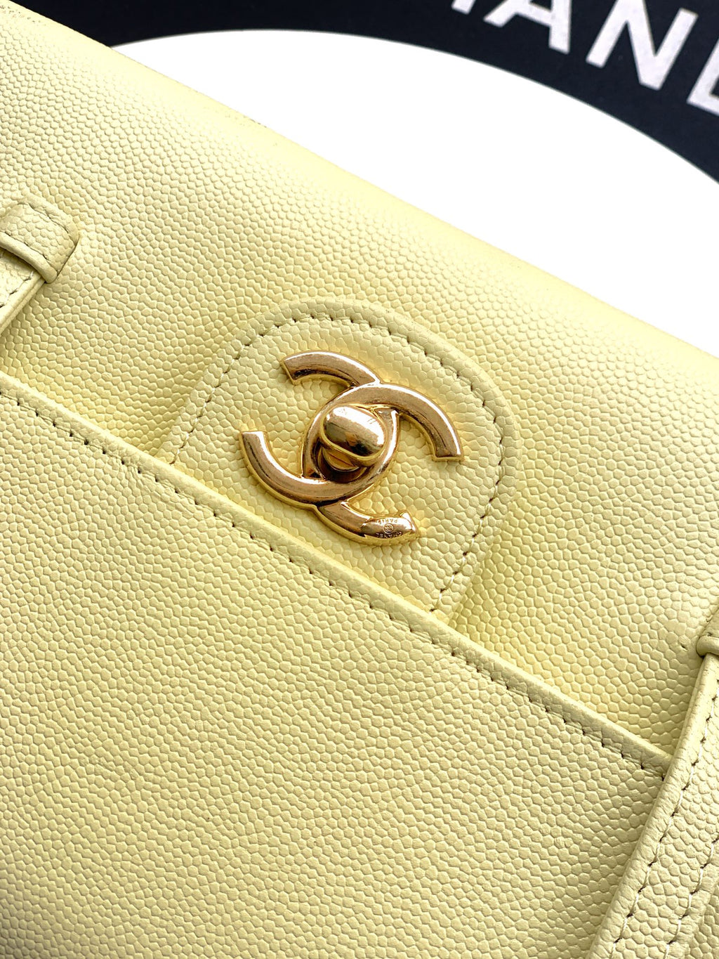 Chanel 26C Small Kelly Shopping Tote — Chick Yellow Caviar Leather with Gold Hardware