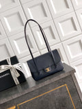 Chanel 26C Small Kelly Shopping Tote — Midnight Navy Caviar Leather with Gold Hardware
