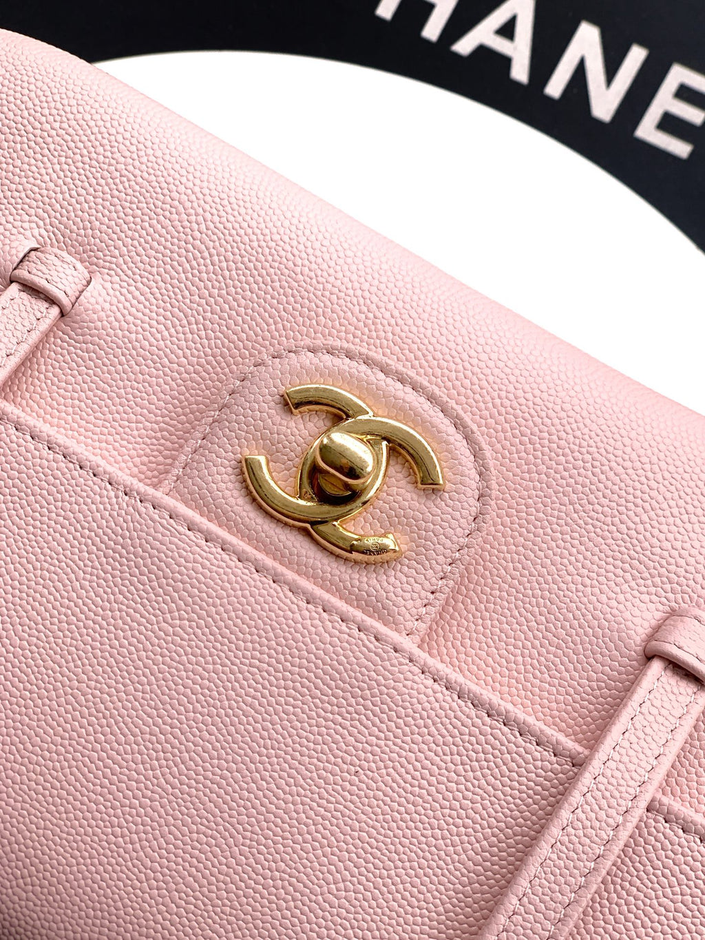 Chanel 26C Small Kelly Shopping Tote — Sakura Pink Caviar Leather with Gold Hardware