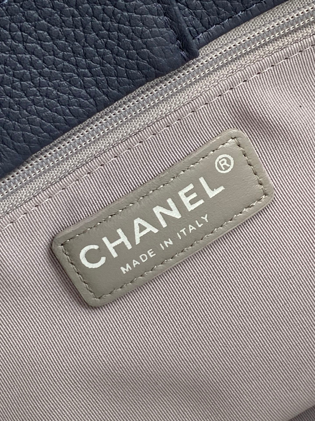 Chanel Executive Cerf Tote Small — Midnight Navy Caviar Leather with Silver Hardware