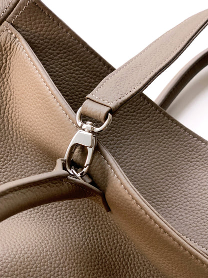 Chanel Executive Cerf Tote — Dark Taupe Caviar Leather with Gold Hardware