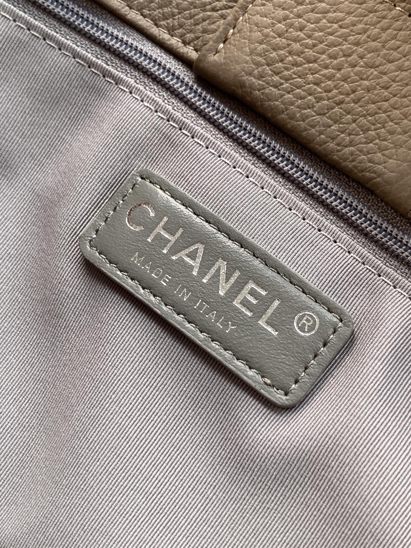 Chanel Executive Cerf Tote — Dark Taupe Caviar Leather with Gold Hardware