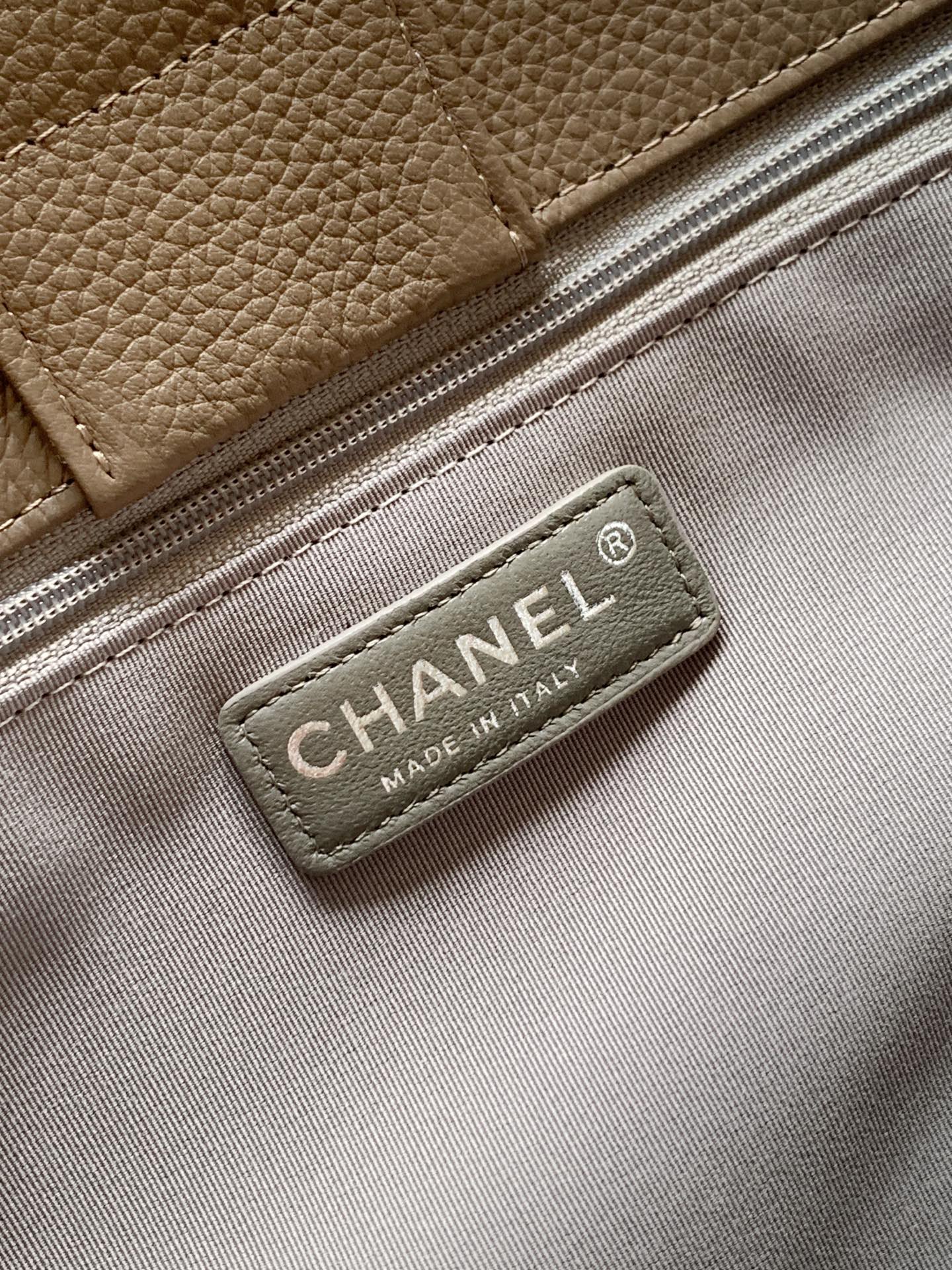 Chanel Executive Cerf Tote Small — Dark Taupe Caviar Leather with Gold Hardware