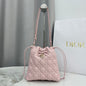 Dior Adiorable Mini Bucket Bag — Blush Pink Cannage Lambskin with Gold Hardware