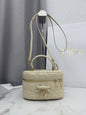Dior Adiorable Mini Vanity Case — Latte Beige Cannage Lambskin with Gold Hardware