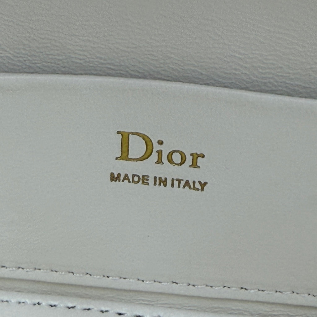 Dior Adiorable Mini Vanity Case — White Cannage Lambskin with Gold Hardware