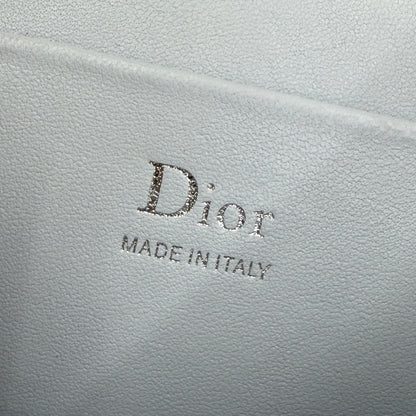 Dior Adiorable Mini Vanity Case — Ice Blue Cannage Lambskin with Silver Hardware