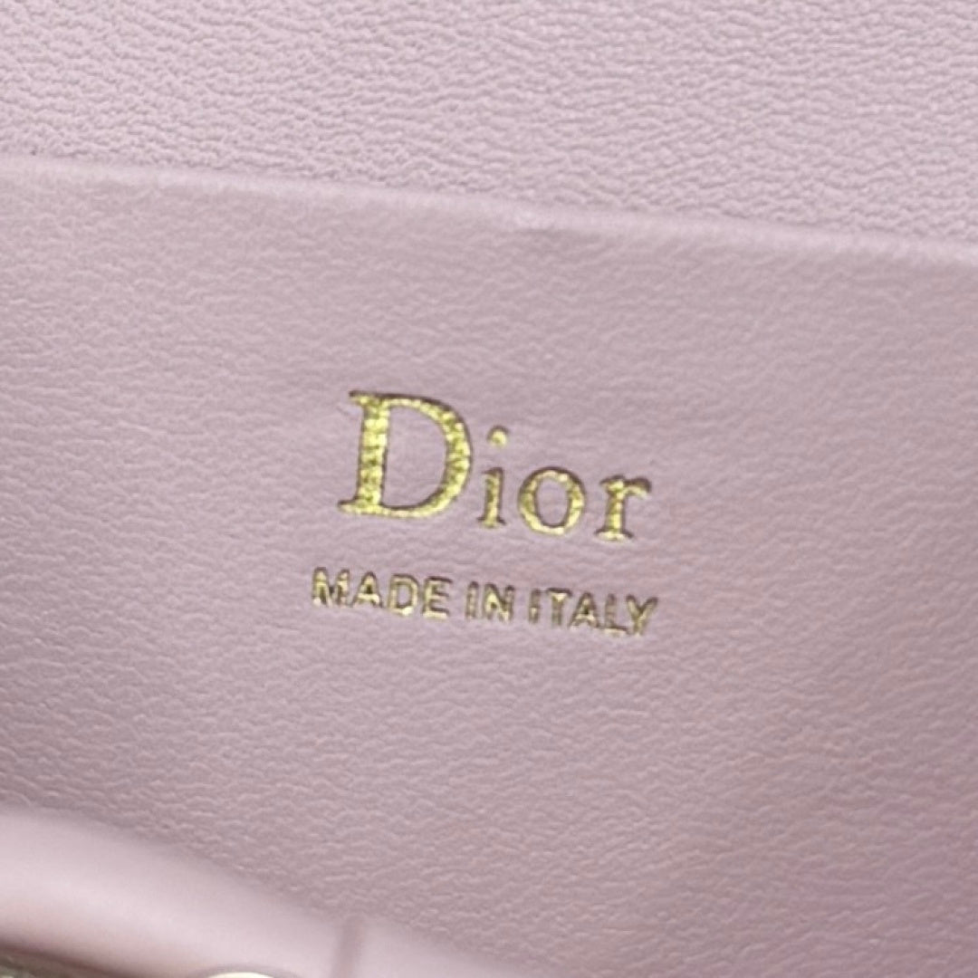 Dior Adiorable Mini Vanity Case — Blush Pink Cannage Lambskin with Gold Hardware
