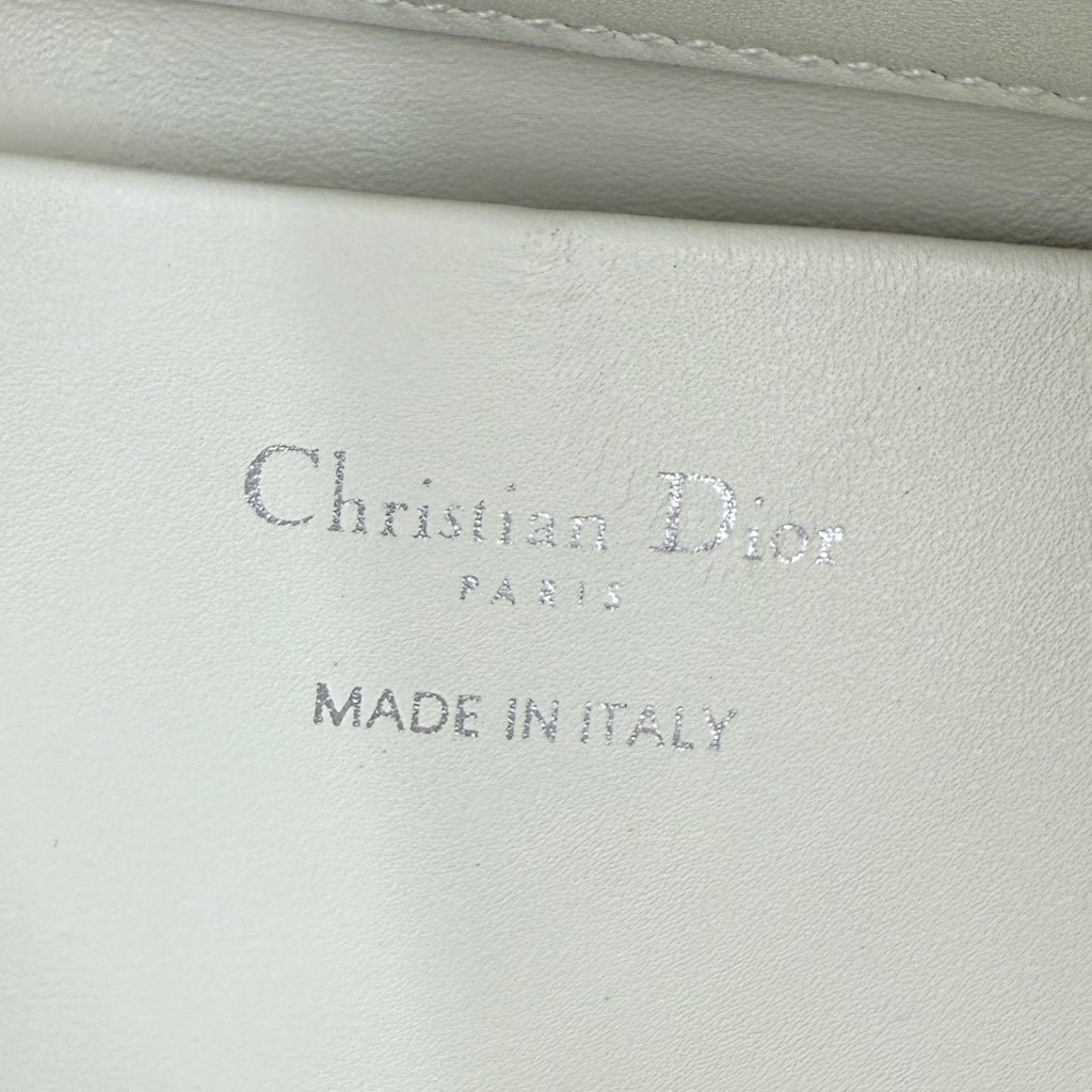 Dior D-Cushion Camera Bag — Camel Ultra-Soft Lambskin with Silver Hardware