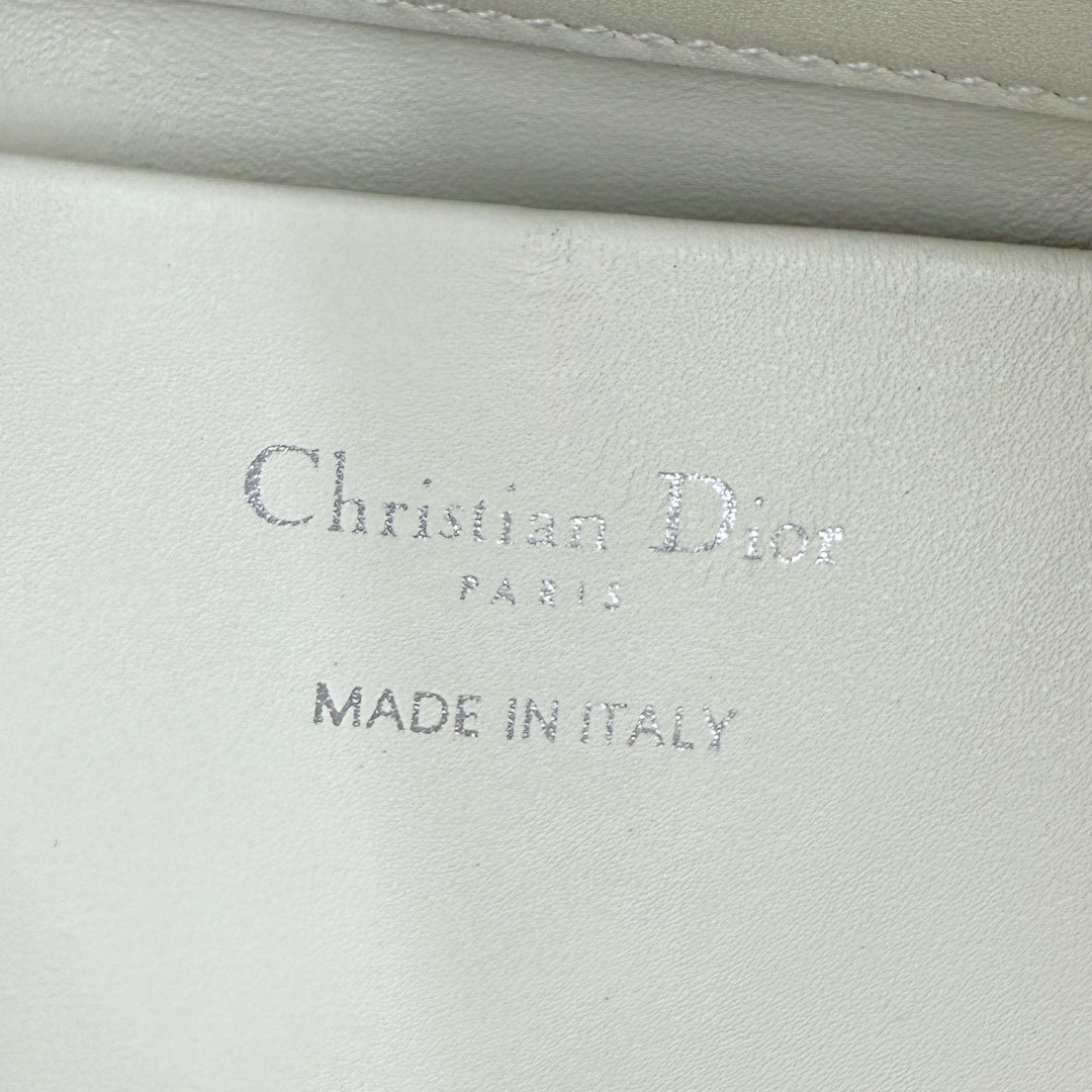 Dior D-Cushion Camera Bag — Camel Ultra-Soft Lambskin with Silver Hardware