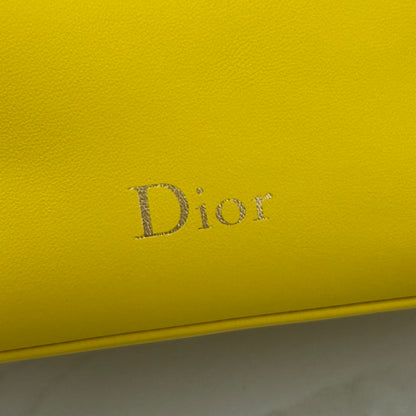 Dior D-Cushion Camera Bag — Sunshine Yellow Ultra-Soft Lambskin with Gold Hardware