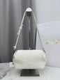 Dior D-Cushion Camera Bag — Milky White Ultra-Soft Lambskin with Silver Hardware