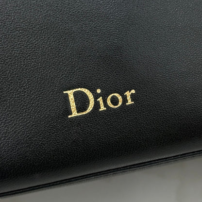 Dior D-Cushion Camera Bag — Black Ultra-Soft Lambskin with Gold Hardware