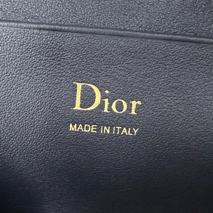 Dior D-Cushion Camera Bag — Blue Oblique Jacquard Canvas with Black Leather and Gold Hardware