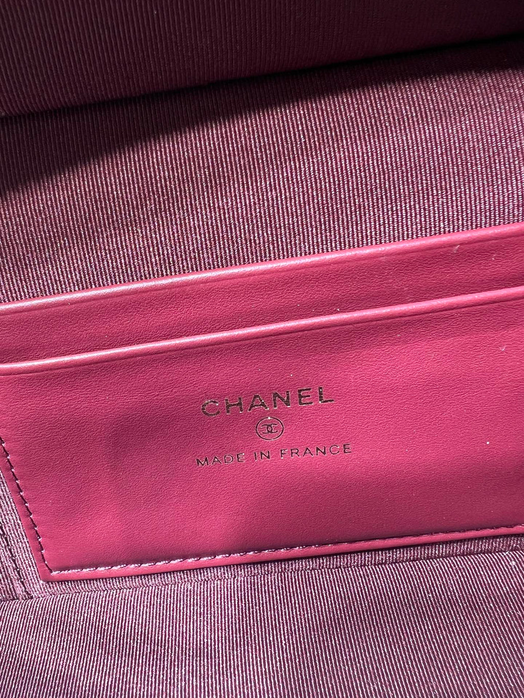 Chanel 26S V-Quilted LP Chain Handle Cosmetic Bag
