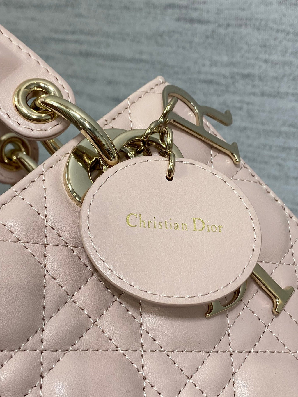 Dior Lady Dior Medium Bag Blush Pink Cannage Lambskin Light Gold Hardware