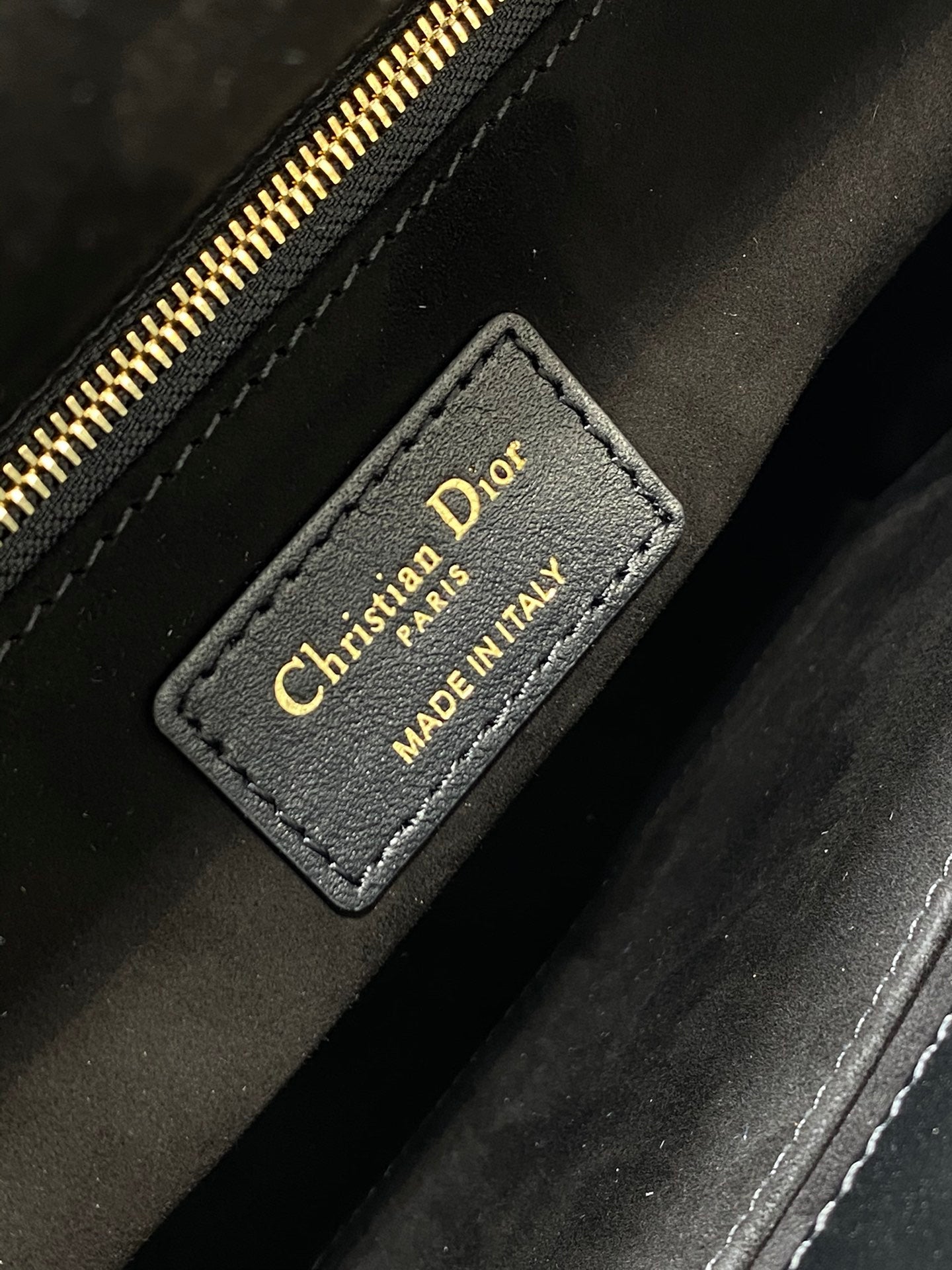 Dior Lady Dior Large Bag Black Cannage Lambskin Light Gold Hardware