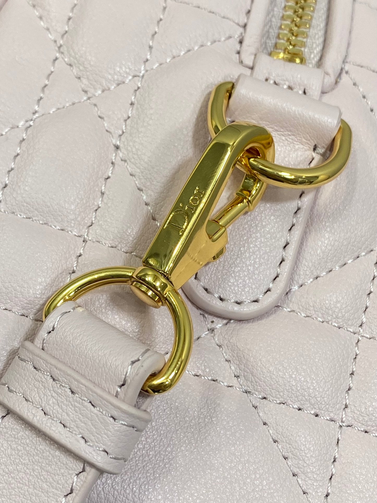Dior Groove 20 Mini Boston Bag — Powder Pink Cannage Lambskin