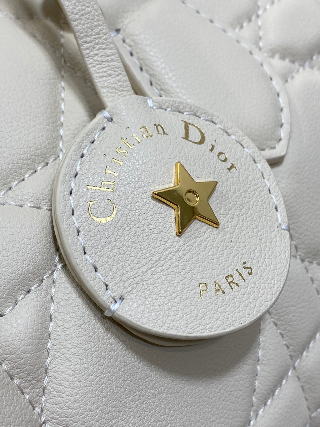 Dior Groove 20 Mini Boston Bag — Latte White Cannage Lambskin